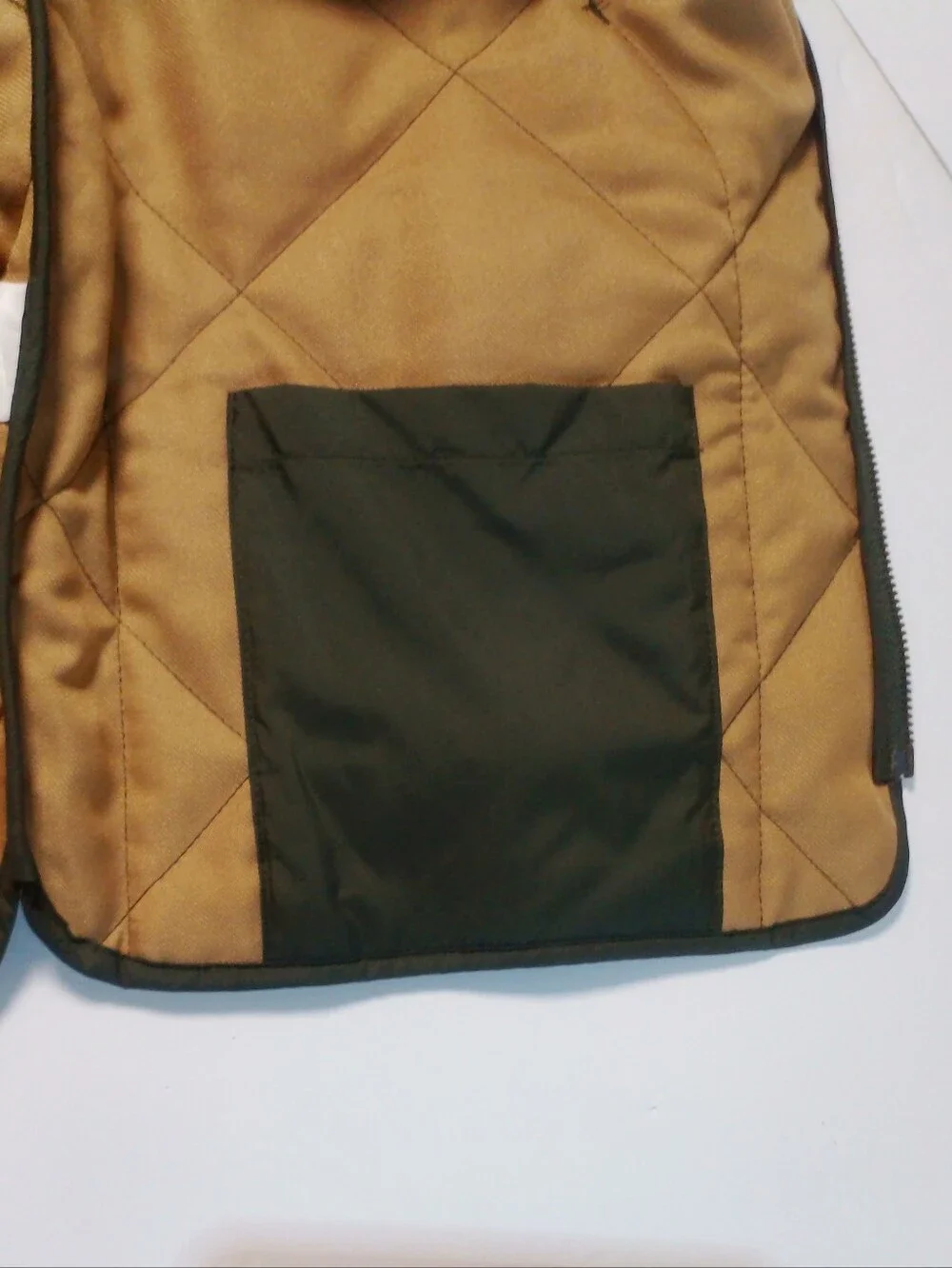 J.Crew Walker Quilted Vest Men M Olive Green B1930 Preppy